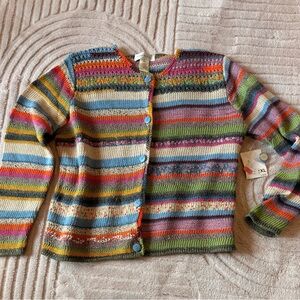 NWT Susan Bristol Crochet Detail Cardigan